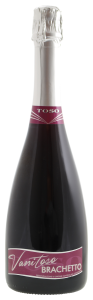 Toso Vanitoso Brachetto - Licht zoete Italiaanse rode wijn met lichte bubbel