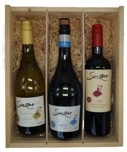 relatie geschenk kerst pakket alcoholvrije wijn in houten kist